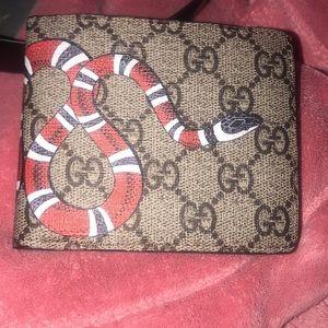 Gucci Supreme GG Snake Wallet